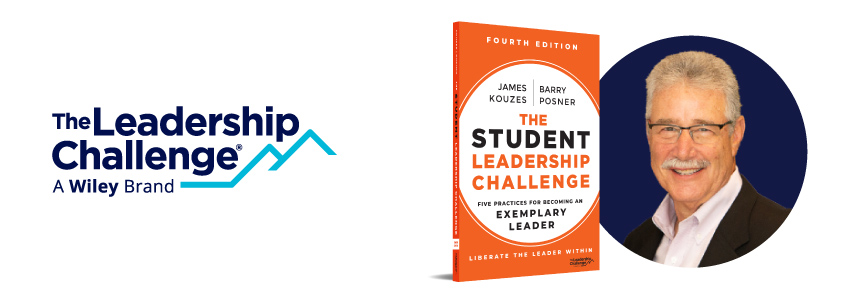 Cover of the book The Student Leadership Challenge and photo of author Barry Posner