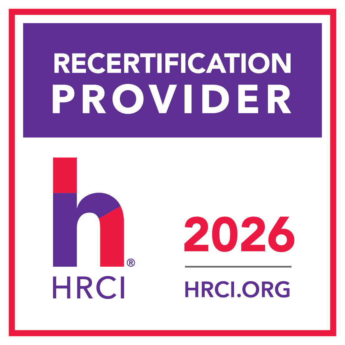 HRCI Recertification Provider Badge